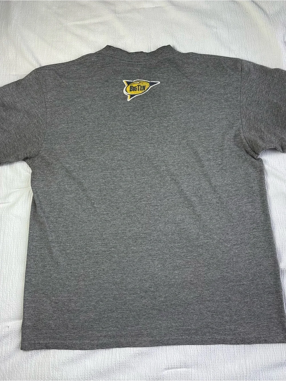 Y2K Vintage University of Michigan Wolverines Football Gray Nike T-Shirt Medium
